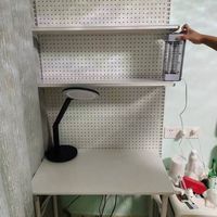 洞洞板置物架落地一体靠墙收纳分层架子