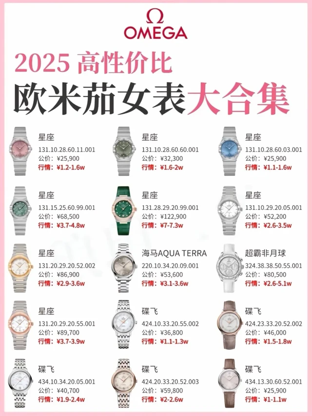 💘二奢说真话:欧米茄女表攻略