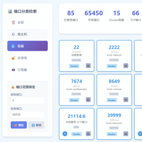 轻松管理NAS与Docker容器端口，内置浏览器，极空间部署「dpv」