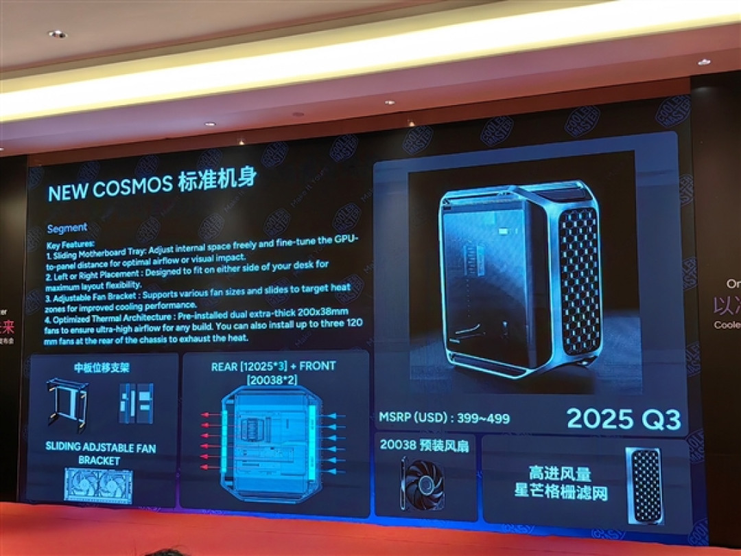 酷冷至尊杀回来了!革命性3D热管2条搞定145W、360度海景房主机拍卖53999元
