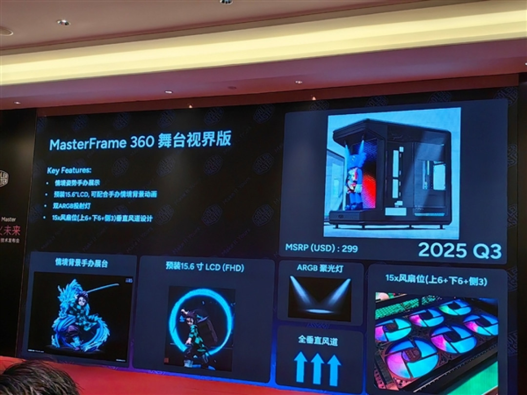 酷冷至尊杀回来了!革命性3D热管2条搞定145W、360度海景房主机拍卖53999元