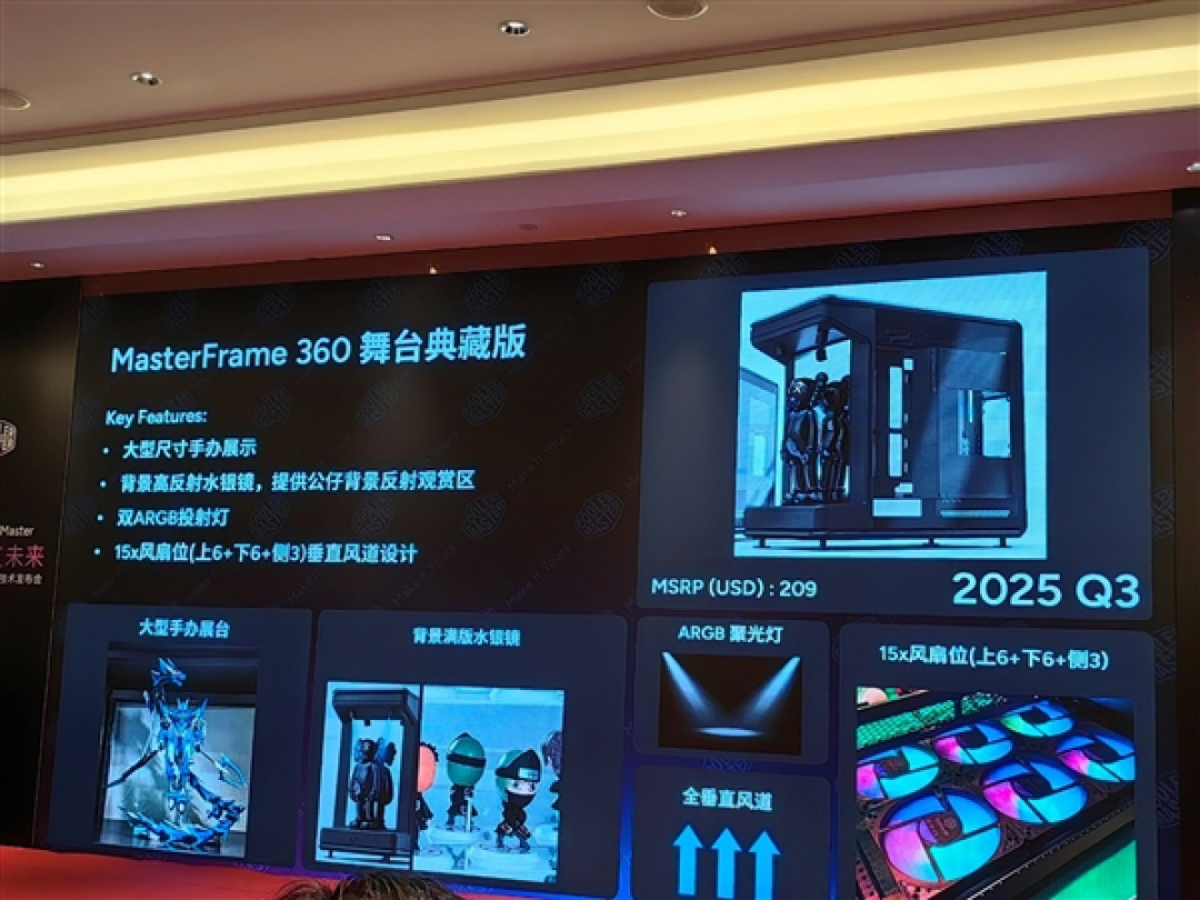 酷冷至尊杀回来了!革命性3D热管2条搞定145W、360度海景房主机拍卖53999元
