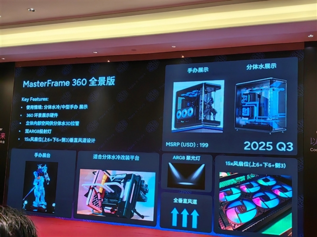 酷冷至尊杀回来了!革命性3D热管2条搞定145W、360度海景房主机拍卖53999元