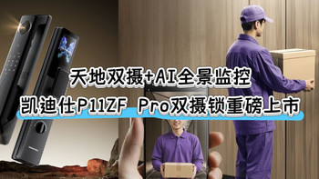 小编精选：天地双摄+AI全景监控+人脸/指静脉双解锁，凯迪仕P11ZF Pro双摄智能锁重磅上市！
