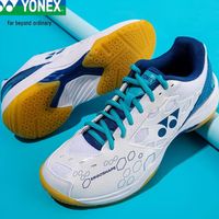 YONEX尤尼克斯羽毛球鞋yy入门级训练减震动力垫男女白/蓝 