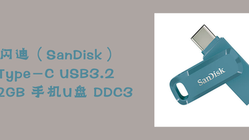 闪迪（SanDisk）512GB Type-C USB3.2 手机U盘DDC3蓝色