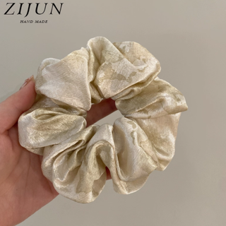 紫郡旗舰店复古亮丝褶皱大肠发圈，解锁你的多样魅力✨
