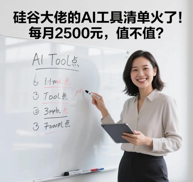 硅谷大佬的AI工具清单火了！每月2500元，值不值？