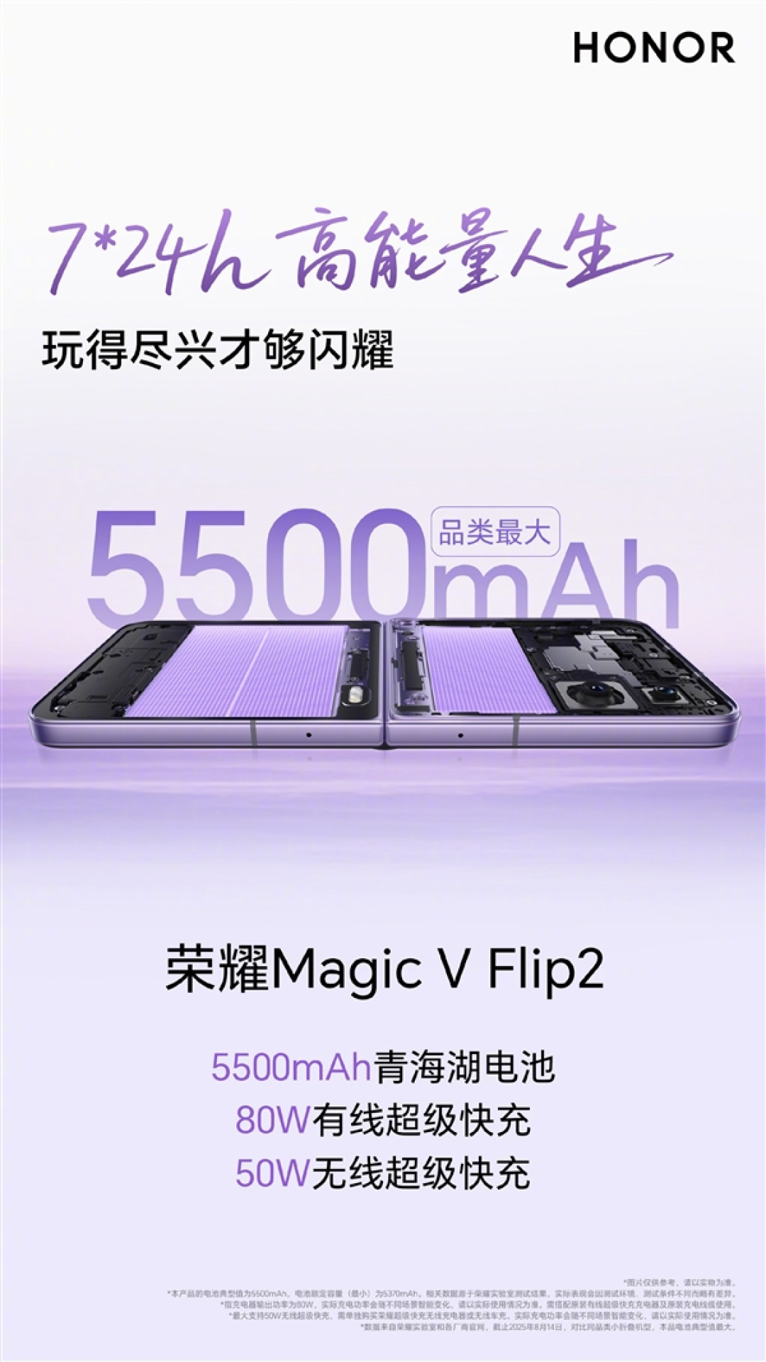 5500mAh最大电池小折叠!荣耀Magic V Flip2全配色外观公布
