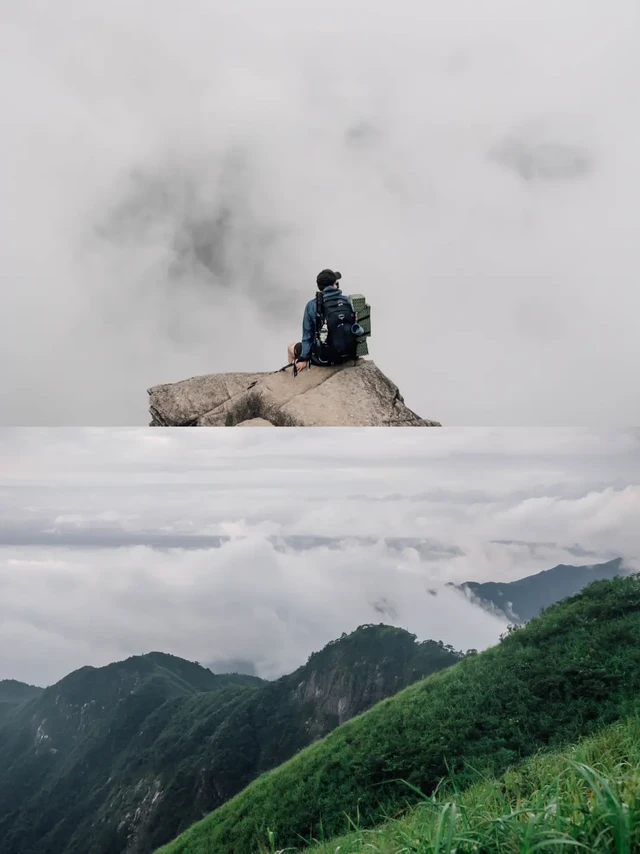 迷雾中反穿武功山⛰️