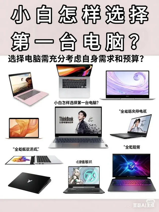电脑选购指南:按需选,不踩坑
买电脑别盲目下单!明确需求才能选对,以下按五大场景拆解:
一、基础办公(轻量用)
需求:浏览、写文档,要便携+续航
配置:CPU选i3/Ryzen 3 ,8GB内存+25