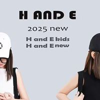 H AND E 原创童装2025夏季新款黑白色背心百搭又酷又飒的女童装