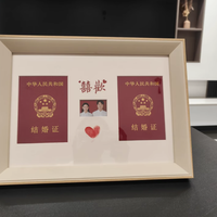 💌领证仪式感拉满！这个会「讲故事」的结婚证相框我锁死了
