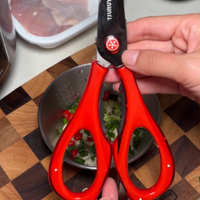 🍖厨房救星来啦！鹤家印钛金剪刀轻松搞定鸡鸭鱼骨