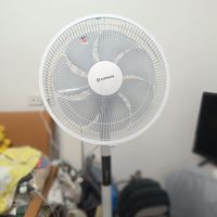 刚刚到货的7个叶子的电风扇，风力还是很大的