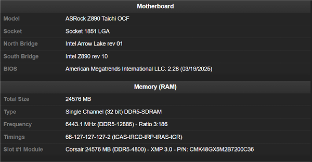 内存超频新世界记录诞生!惊人的DDR5-12886MT/s