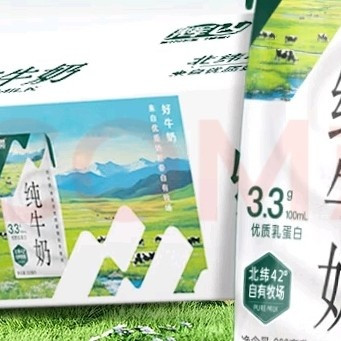 200ml×24盒辉山牛奶，家庭日常优选