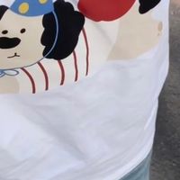 早八人必备：小狗T恤+阔腿牛仔裤