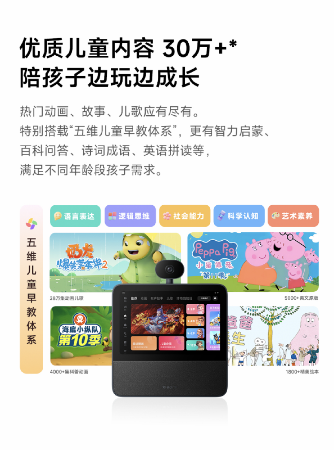 699元 小米智能家庭屏8 云台版配置公布:360°AI看家神器