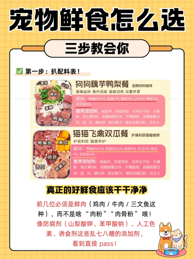 保姆级教程｜3 步挑对宠物鲜食