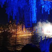 在开封清明上河园观看打铁花