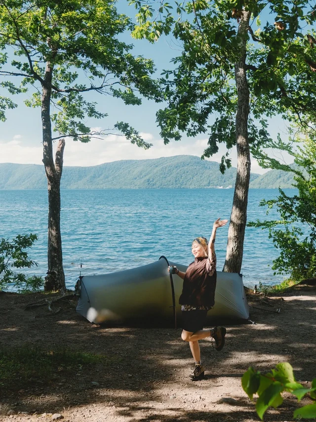 在青森的湖畔扎营｜宇樽部露营地攻略🏕️