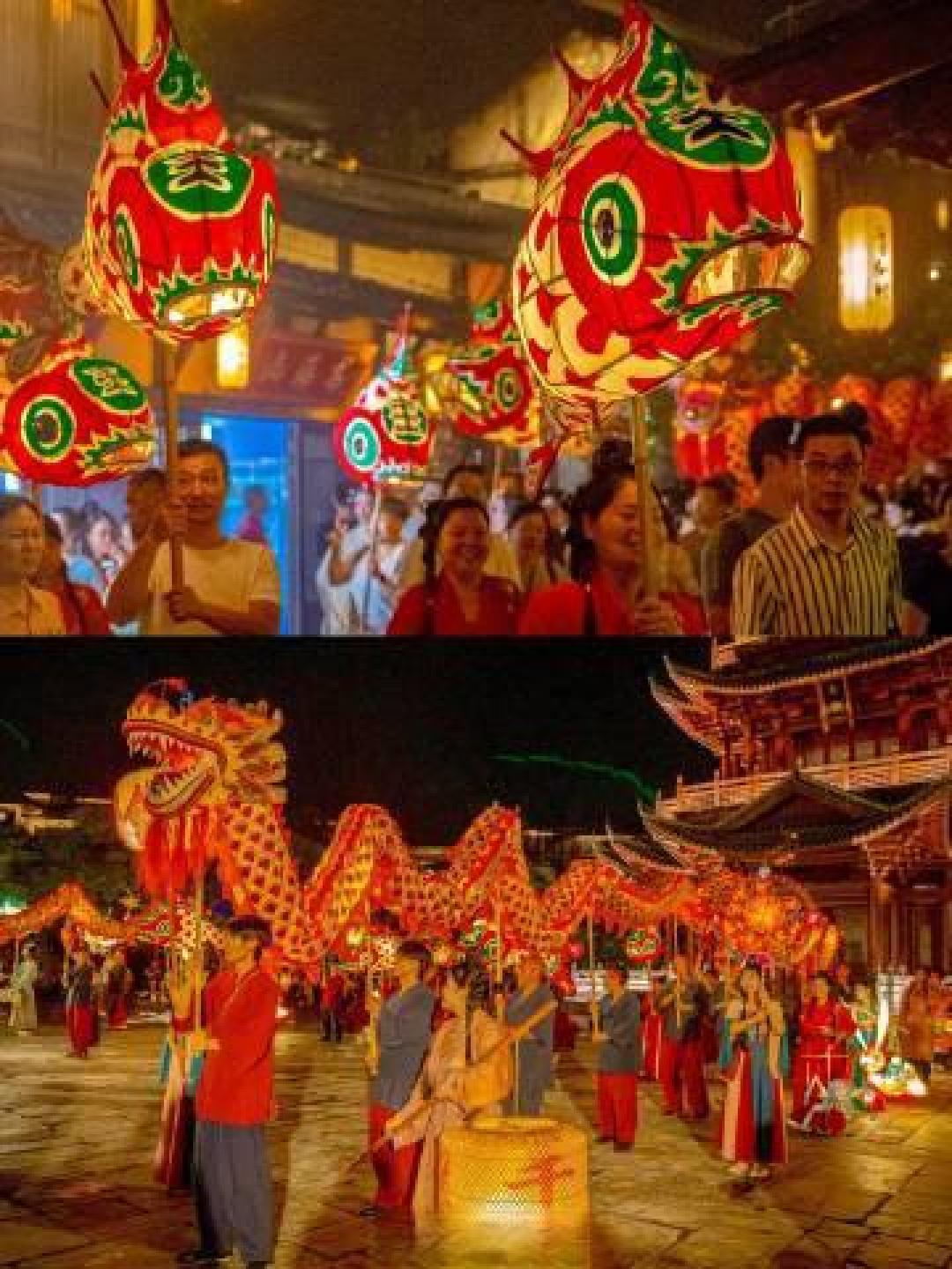 非遗鱼灯汇星河 葛仙村千灯大会再现《上元灯彩》千年幻境
