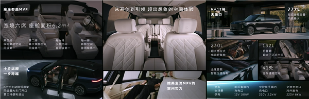 最能装的大三排SUV!全新蔚来ES8前后备箱空间777升 比两个同级竞品之和还大