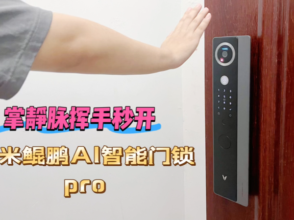 挥手秒开！云米AI鲲鹏智能门锁pro