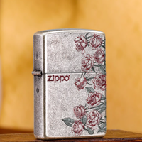 🔥被 Zippo 这朵玫瑰狠狠戳中！银色热恋款真的美到窒息～