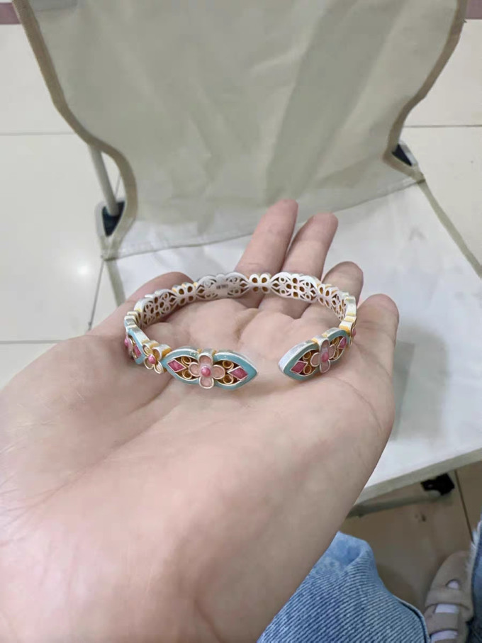 老庙黄金银手镯/手链/脚链