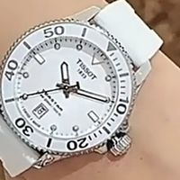 天梭海星系列潜水运动计时石英女表，瑞士精准，时尚品味并重