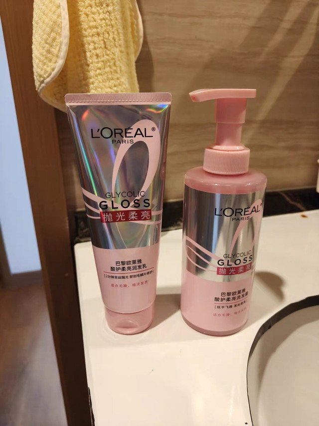 欧莱雅粉晶晶洗护套装