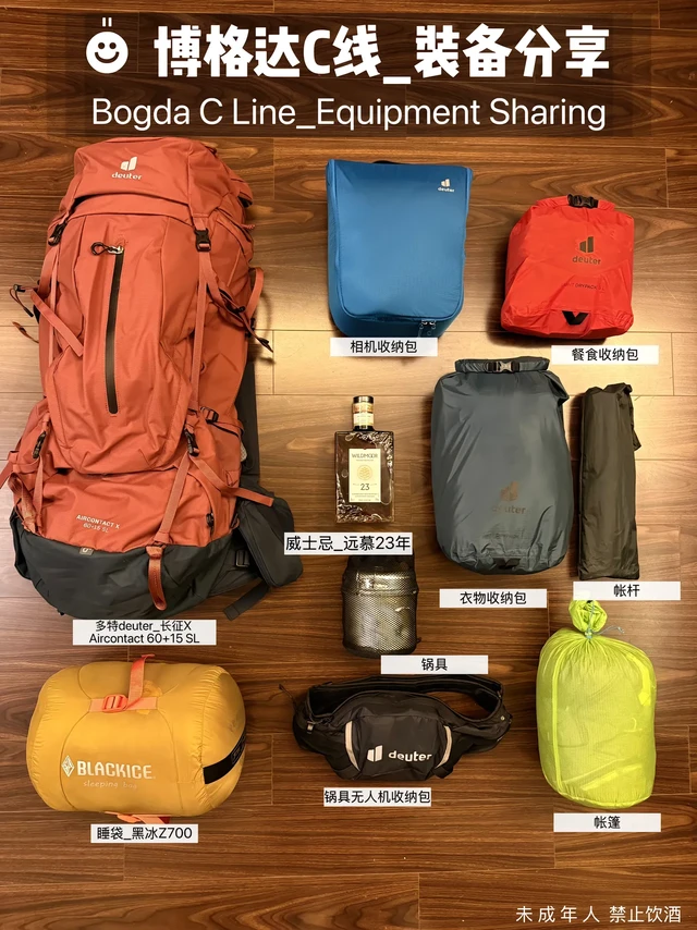 Aug博格达C线，装备应该怎么准备。计划8月23日-8月27日走新疆.博格达C线5天4晚行程以下是我根据当季的天气情况评估后准备的一些物资。
待出山后，再来分享是否合理
好了，言归正传

P1：这次博