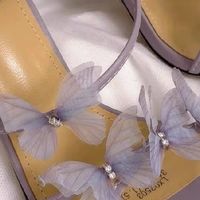 紫菀法式蝴蝶结高跟凉鞋，“仙”气十足哦！