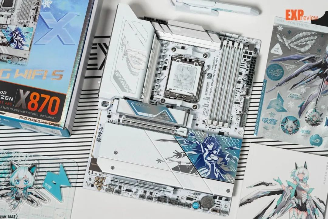 华硕ROG X870 吹雪S主板评测：电镀“战姬”加颜值，内存AI皆升级