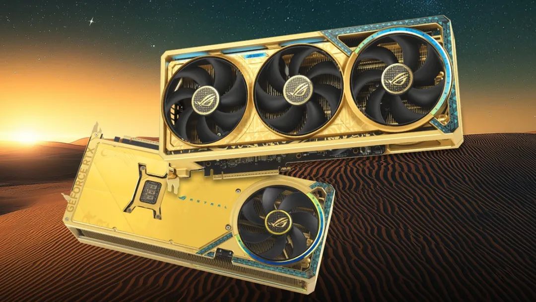 华硕RTX 5080 ROG Astral Dhahab CORE上市：“黄金”显卡售价16599元