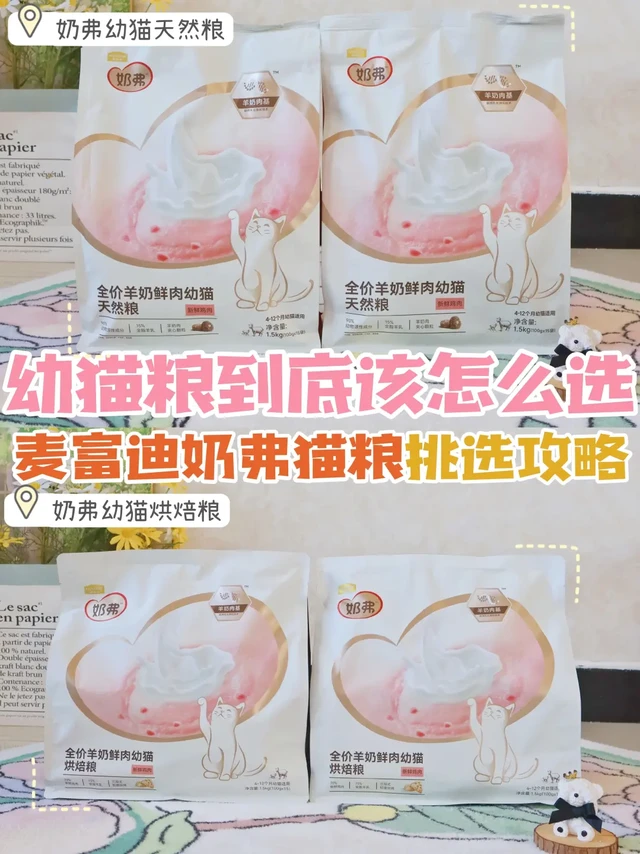 幼猫粮攻略看这篇就够了！麦富迪奶弗大揭秘