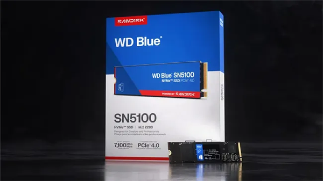 闪迪推出WD蓝盘SN5100 SSD:宣称性能提升30%、价格高了超20%