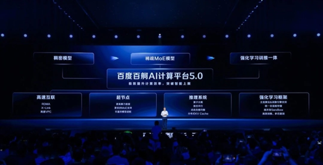 百度发布百舸AI计算平台5.0:性能提升8倍 1万亿参数模型轻松跑