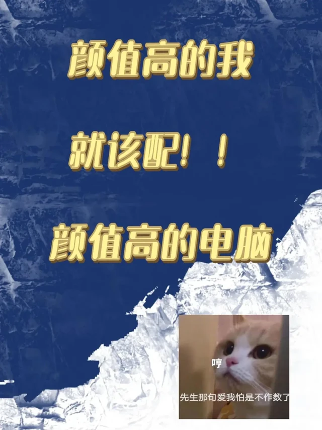 颜值高的我就该配颜值高的电脑