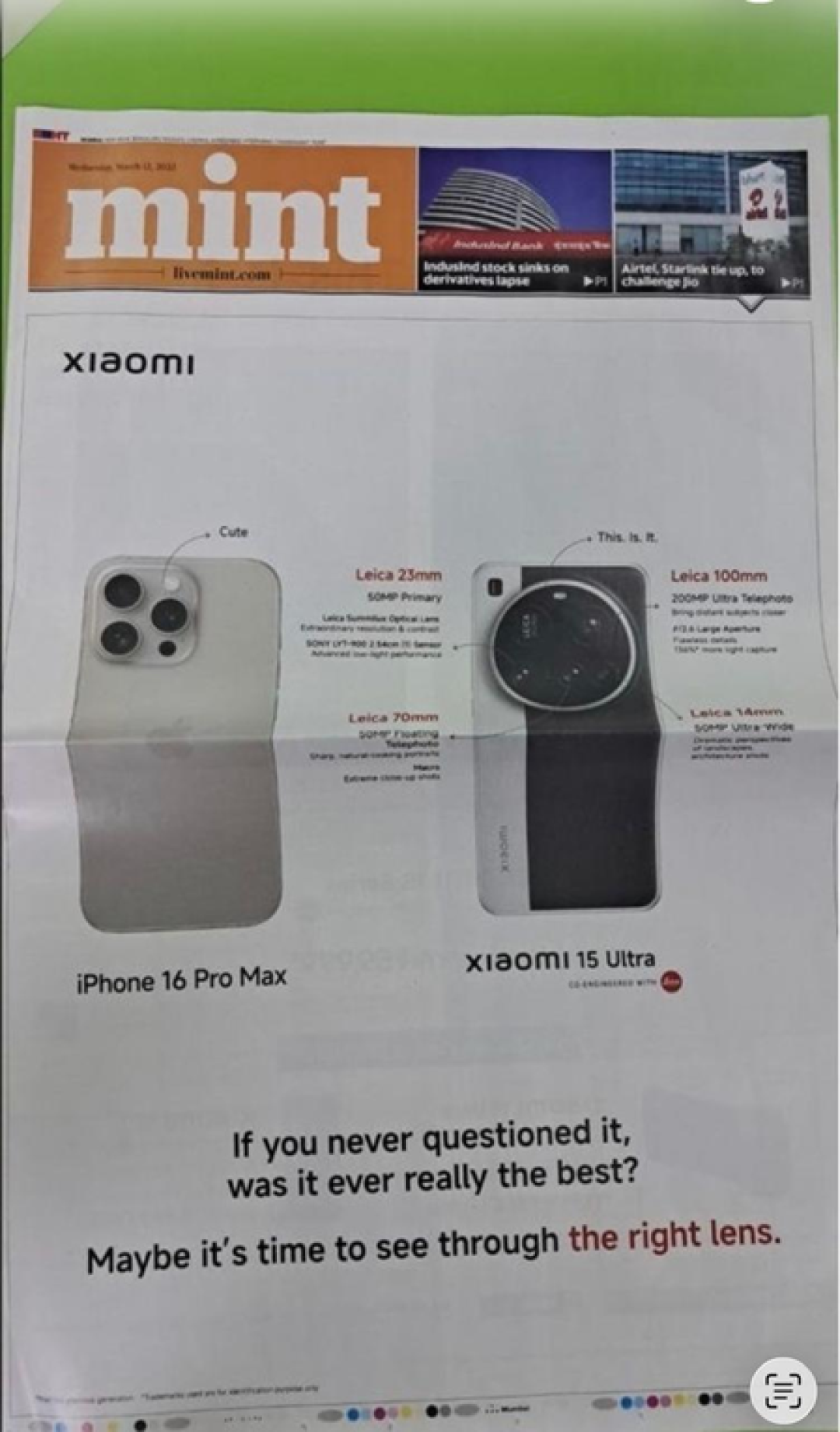 罕见!苹果、三星同时向小米发法律通知:要求停止争议营销