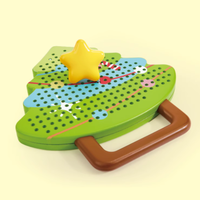 🎄挖到宝了！Hape 圣诞树磁吸钢珠画板，娃的创意启蒙神器✨