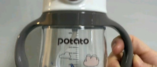 小土豆（potato）儿童水杯宝宝水杯带重力球吸管带手柄开学喝水