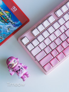 狼蛛F87Pro V2太会玩！潮玩点阵屏+Disco灯效 开学季键盘就选它！