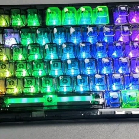 CoolKillerCK75超级码农有线/无线/蓝牙三模透明客制化机械键盘 