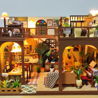 巧之匠旗舰店 小屋光影故事手工拼装房子微缩场景模型玩具