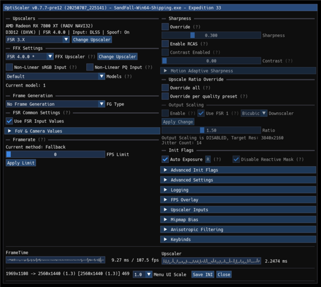 AMD RX 7800 XT使用FSR 4:《光与影》1440p超100帧高于原生