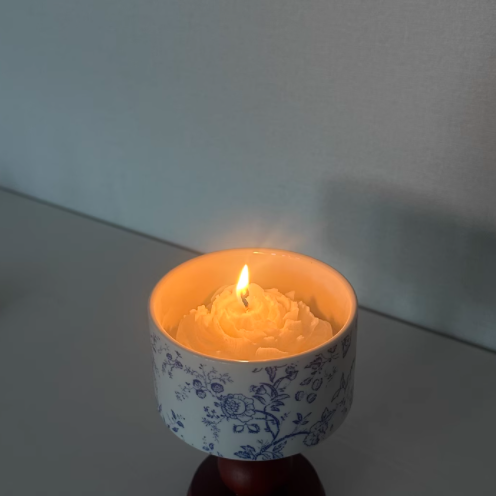 jrou 青花瓷山茶花香薰蜡烛礼盒