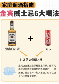 金宾（Jimbeam）威士忌，新手友好，晚上和另一半调着喝闭眼冲！